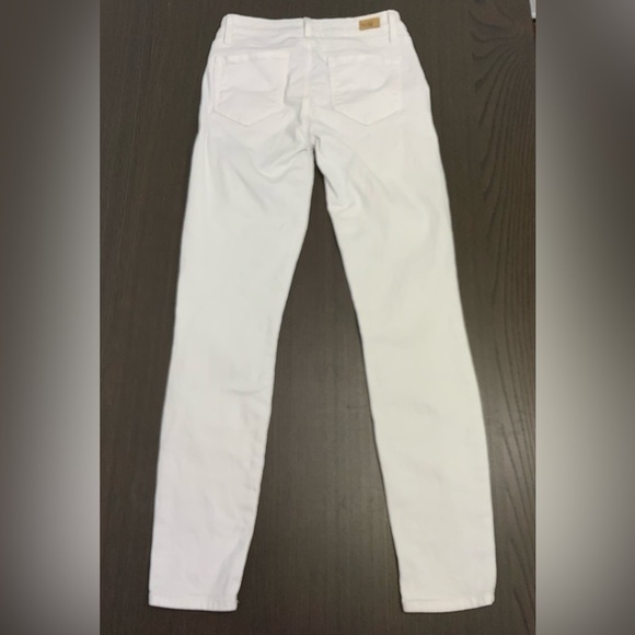 PAIGE Crisp White Denim Jeans size 26 - Picture 3 of 5